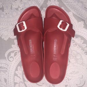 Red slip on Madrid Birkenstocks!